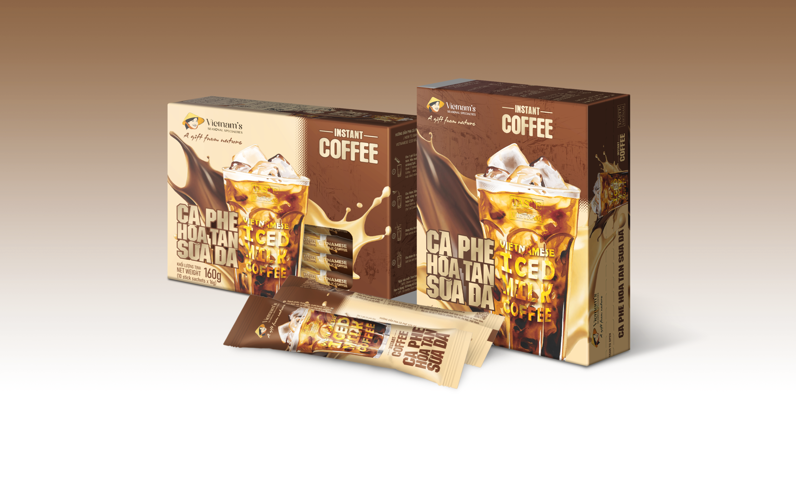 Cà phê hòa tan sữa đá 160g