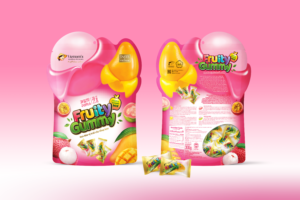 Kẹo dẻo vị hoa quả tổng hợp Fruity Gummy Mix 300g